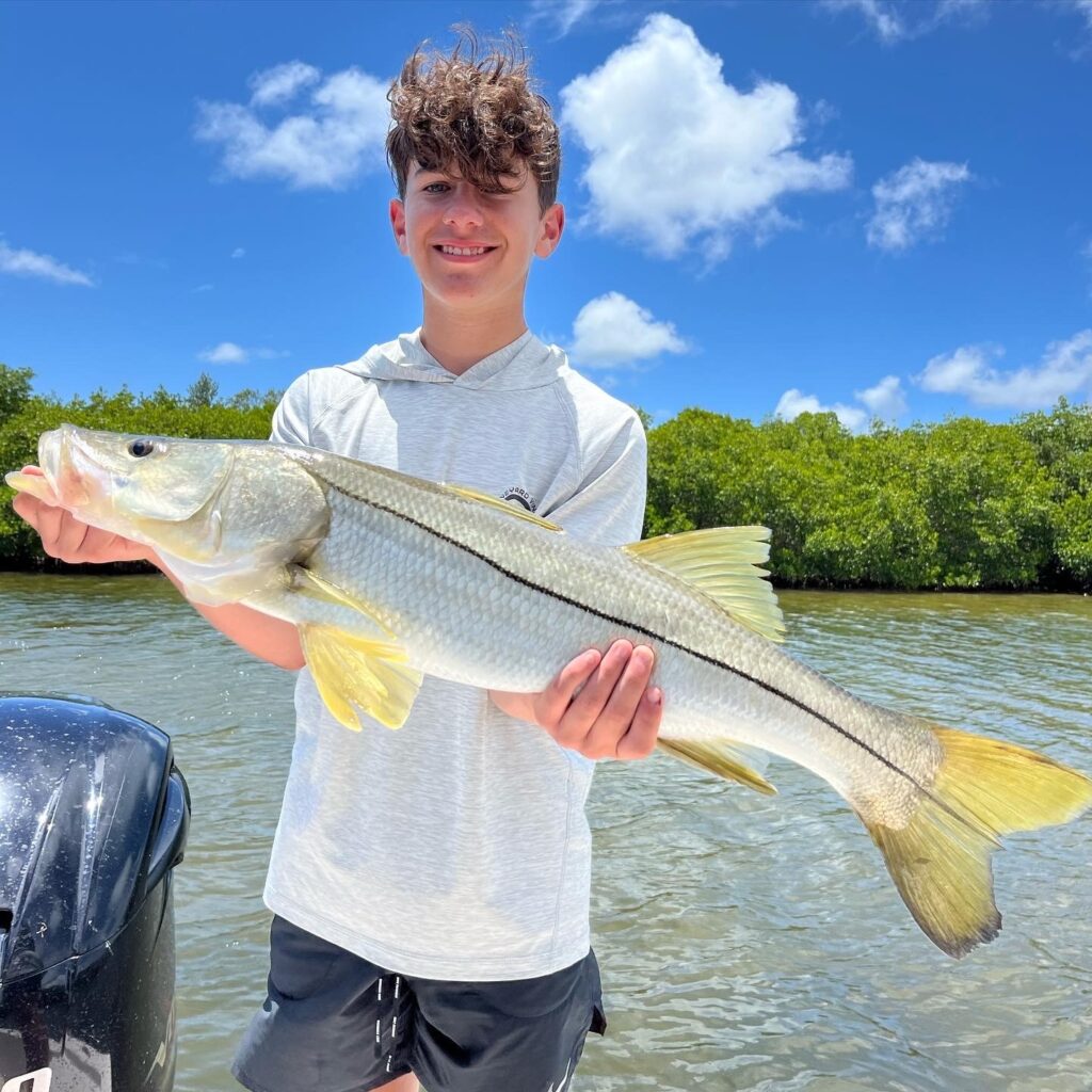 06.12.2022 Floridaze Fishing Charters Best Bokeelia Boy Large Snook Fish